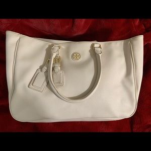 Authentic White Tory Burch bag